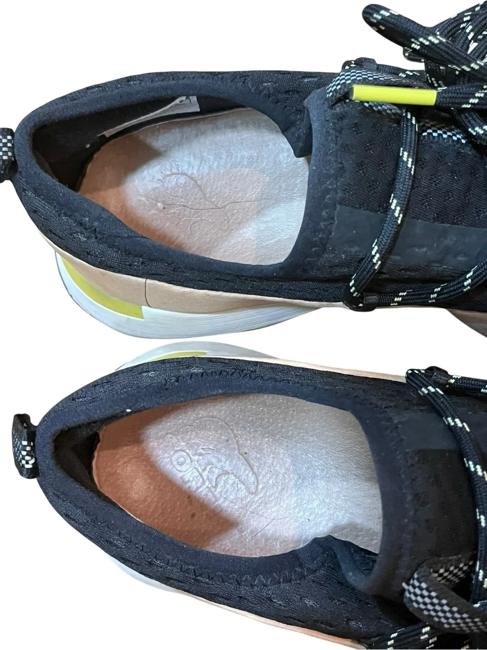 Sorel Sneakers Women's Black Mesh Athletic Sneakers Pink Leather Accent